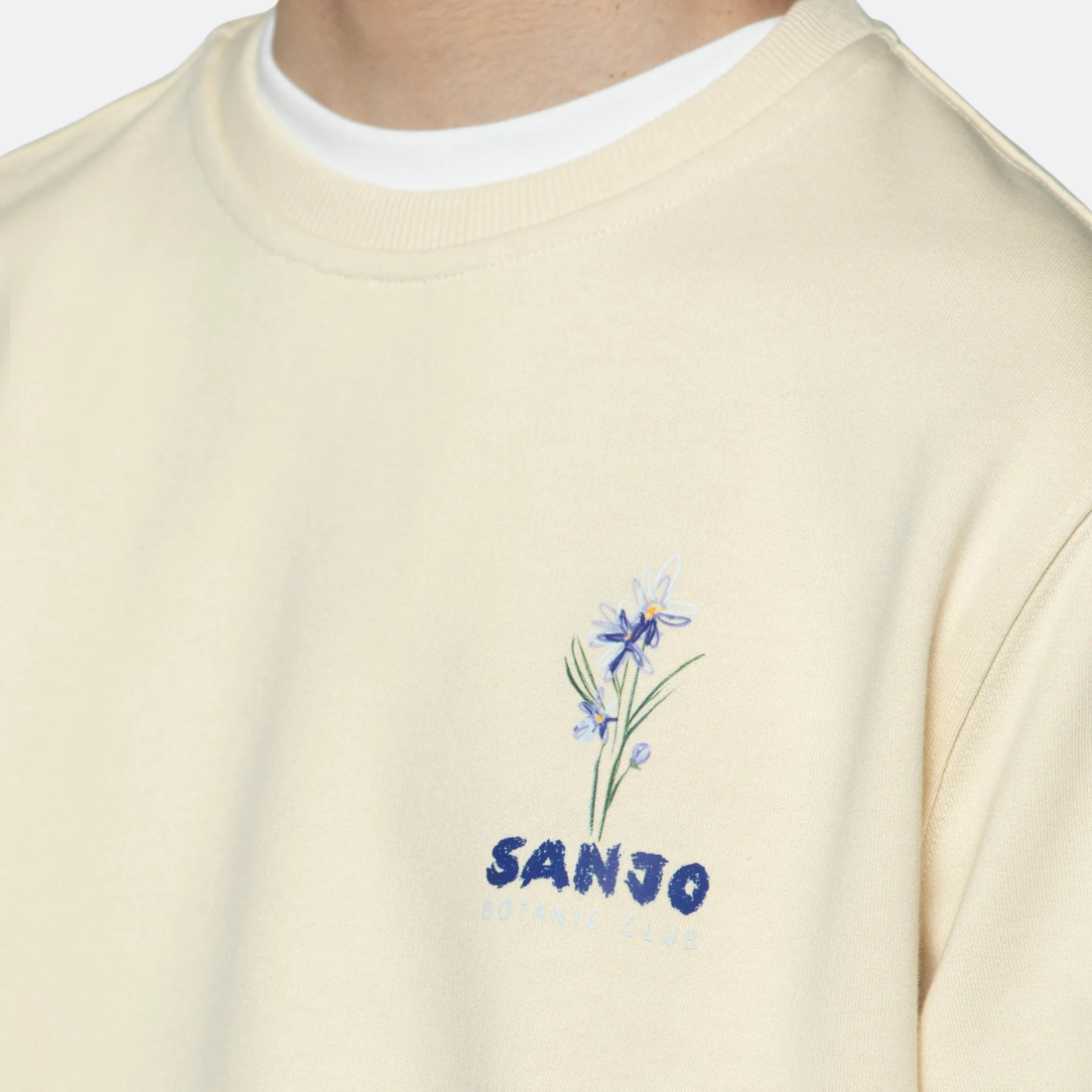 Sanjo Flora Water Sweat // Ecru