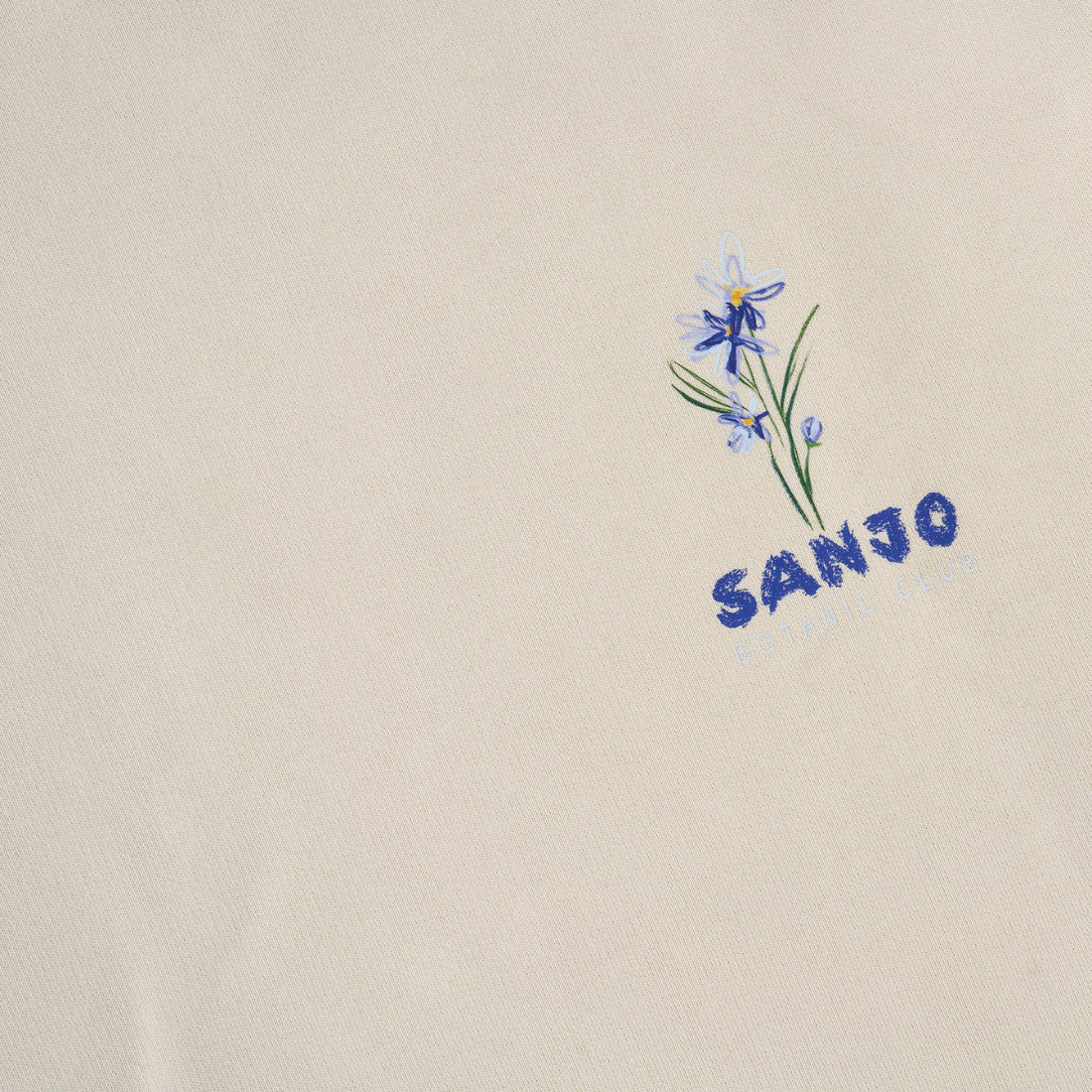Sanjo Flora Water Sweat // Ecru