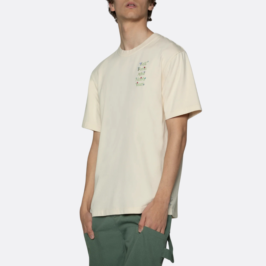 Sanjo Faded Still Fresh T-shirt // Ecru